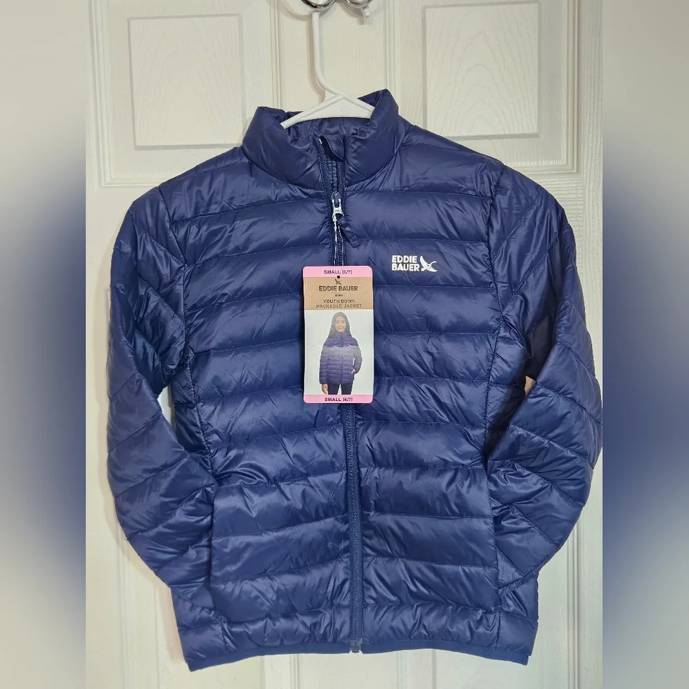 Eddie Bauer Kids Puffer Jacket in Deep Blue - Picture 5 of 7